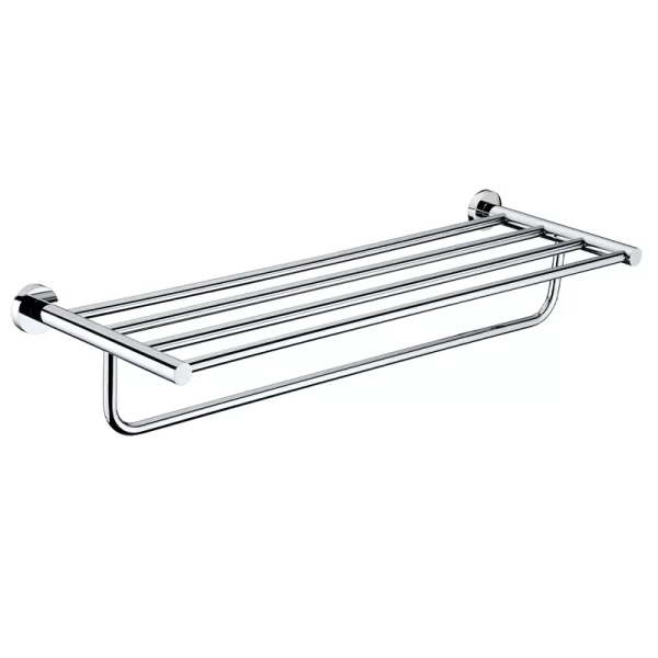 AquaFlow Round Bath Towel Shelf