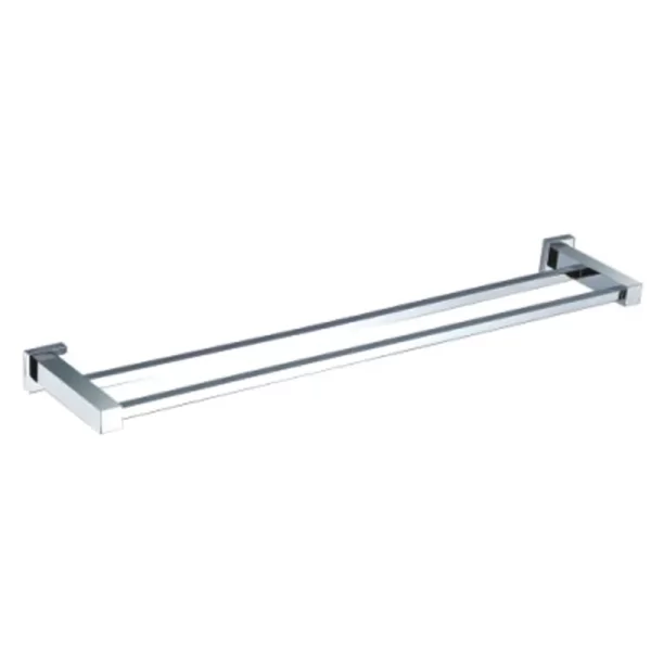 AquaFlow Square Double Towel Rail